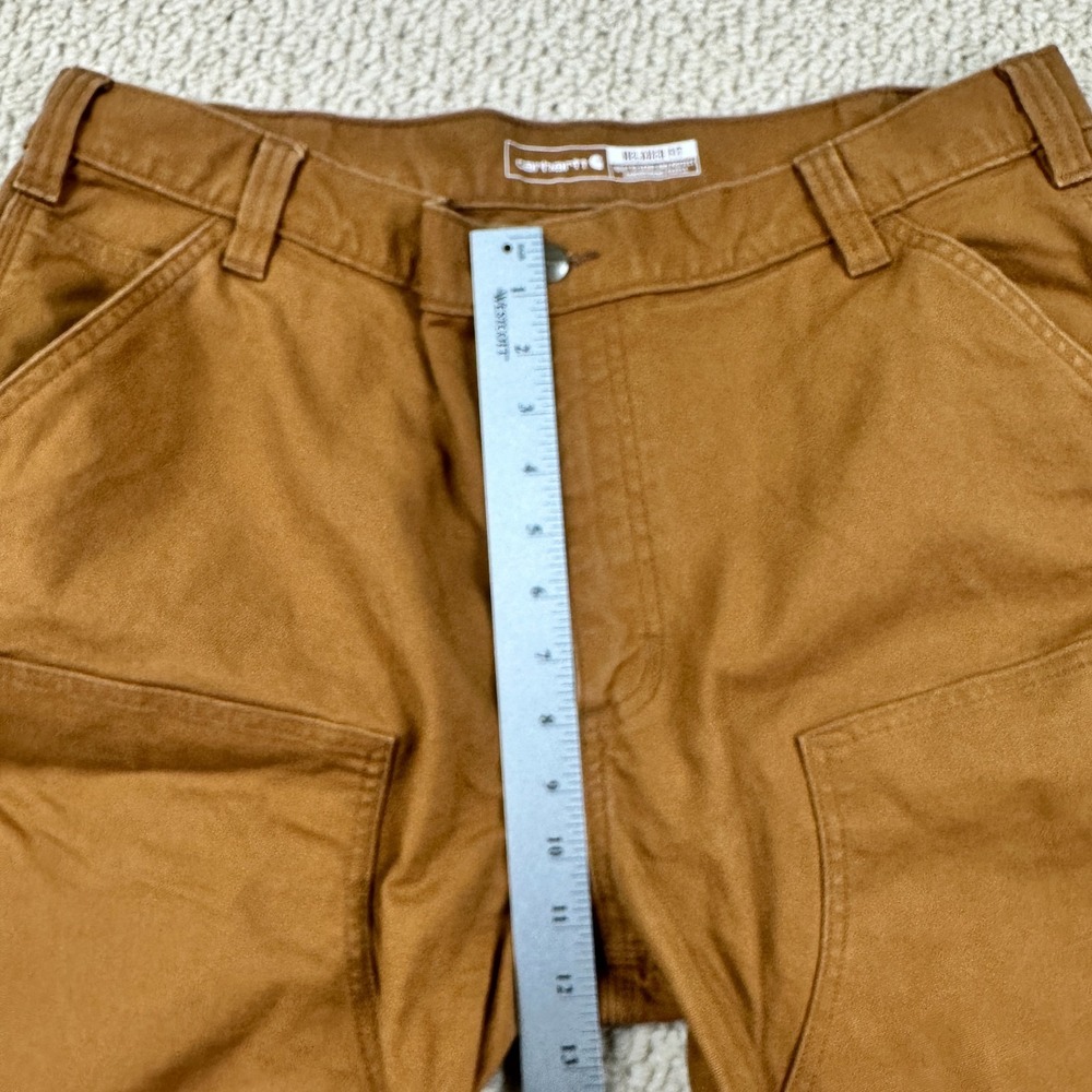 Carhartt Rugged Flex Pant Mens 38x32 Brown Duck Double Front Utility Relaxed Fit - Picture 8 of 13